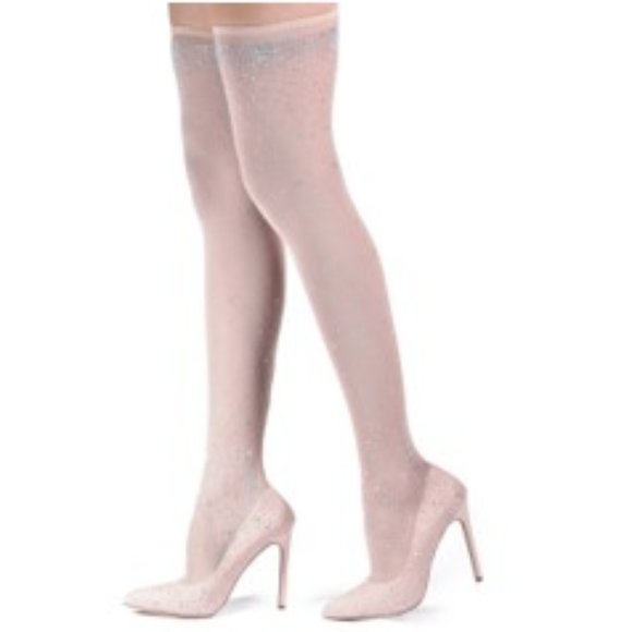 Liliana Venus Jeweled Stocking Thigh High Stiletto - Picture 2 of 4